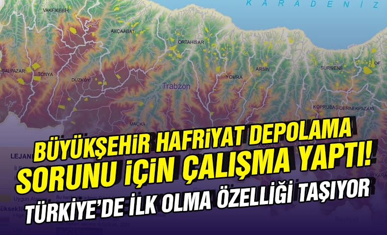 Trabzon Büyükşehir Belediyesi ile KTÜ, hafriyat depolama alanlarında araştırma yaptı