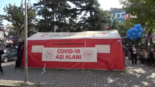 Trabzon’da aşı oranında yüzde 75’lere ulaştı