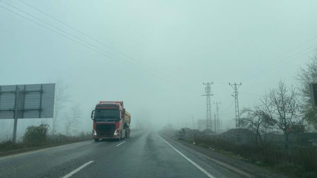 Zonguldak Ankara karayolunda sis etkili oldu