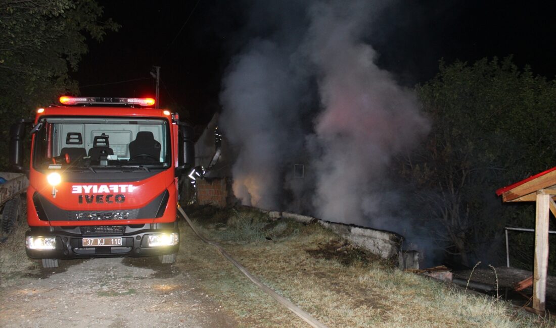 Kastamonu’da yangın sonucu bağ evinde hasar oluştu