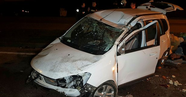 Samsun’da otomobil takla attı: 2 ağır yaralı