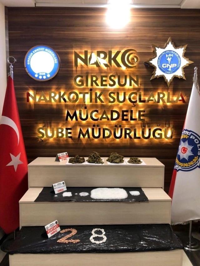 Giresun’da “Uyuşturucu Madde Ticareti Yapmak” suçundan iki kişi tutuklandı