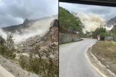 Trabzon’daki taş ocağında heyelan yaşandı