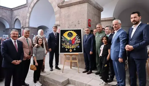 Merzifon Halk Eğitim Merkezinin yıl sonu sergisi açıldı
