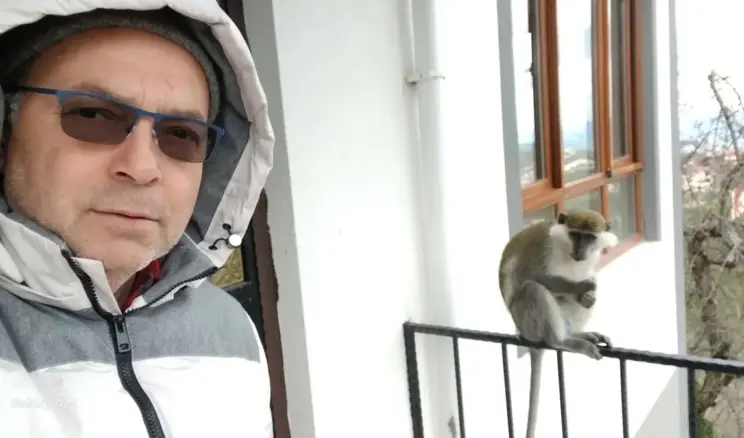 Giresun’da Kaçan Maymun, Evdeki Adamla Oynadı