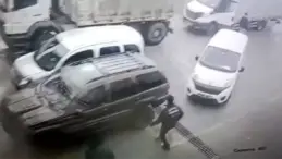 Düzce’de Araç Muayene İstasyonunda Kaza