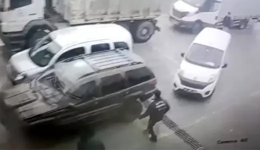 Düzce’de Araç Muayene İstasyonunda Kaza