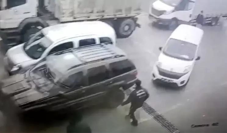 Düzce’de Araç Muayene İstasyonunda Kaza