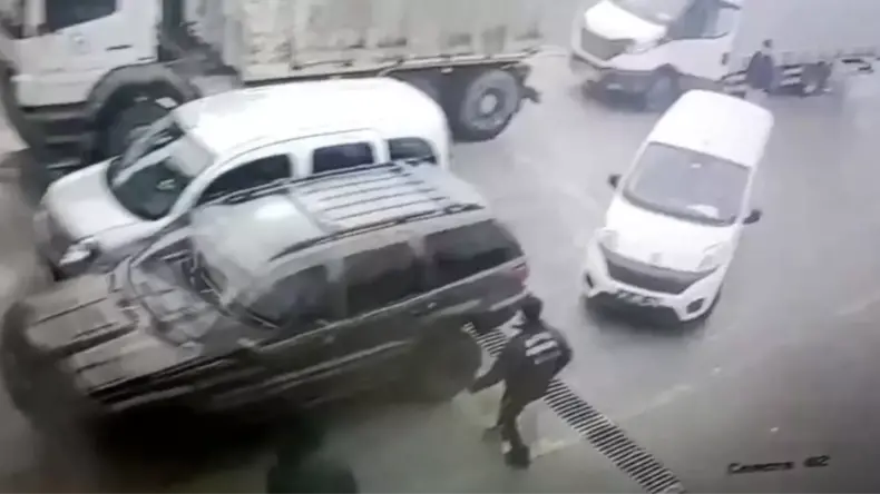 Düzce’de Araç Muayene İstasyonunda Kaza