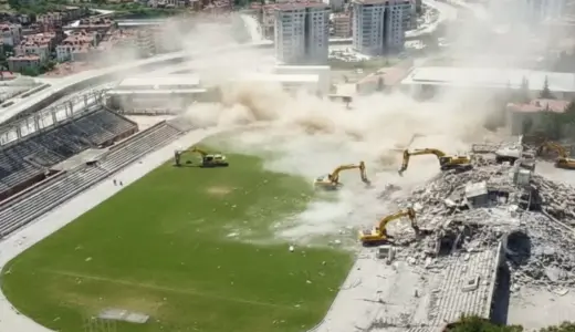 Depreme dayanıksız olan 41 yıllık stat tarihe karışıyor